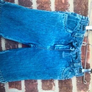 Baby Girls George belted denim jeans